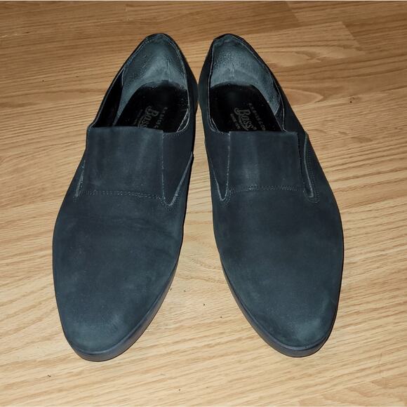 G.H. Bass Whimsigoth Black Suede Slip On Loafer Shoes Size 7 V169 Lynly - Picture 8 of 10